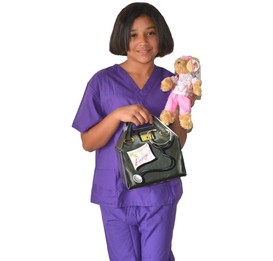 Kids Nurse Costume with Bear